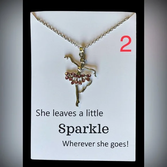 🆕 Ballerina Necklace - Pink - Picture 12 of 16